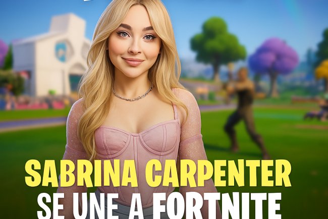 Sabrina Carpenter se une a Fortnite con nuevas skins y contenido exclusivo