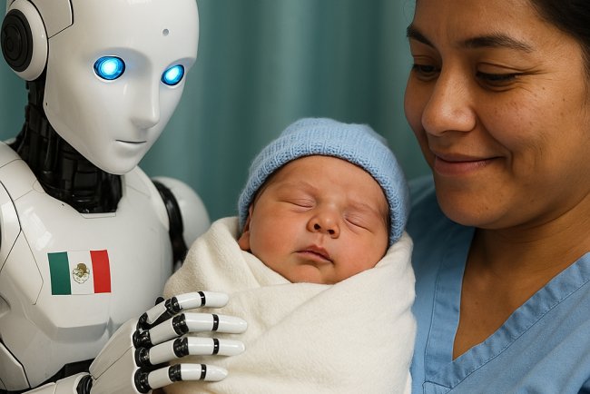 Nace el primer bebé concebido por  IA