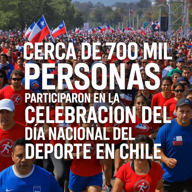 Cerca de 700 mil personas participaron en la celebración del Día Nacional del Deporte en Chile