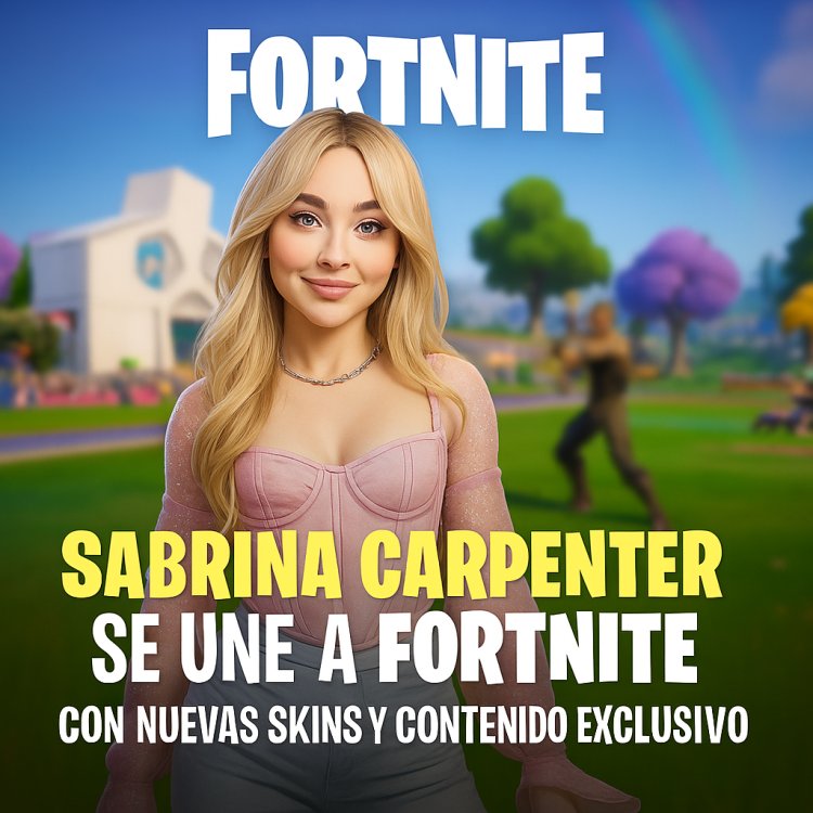 Sabrina Carpenter se une a Fortnite con nuevas skins y contenido exclusivo