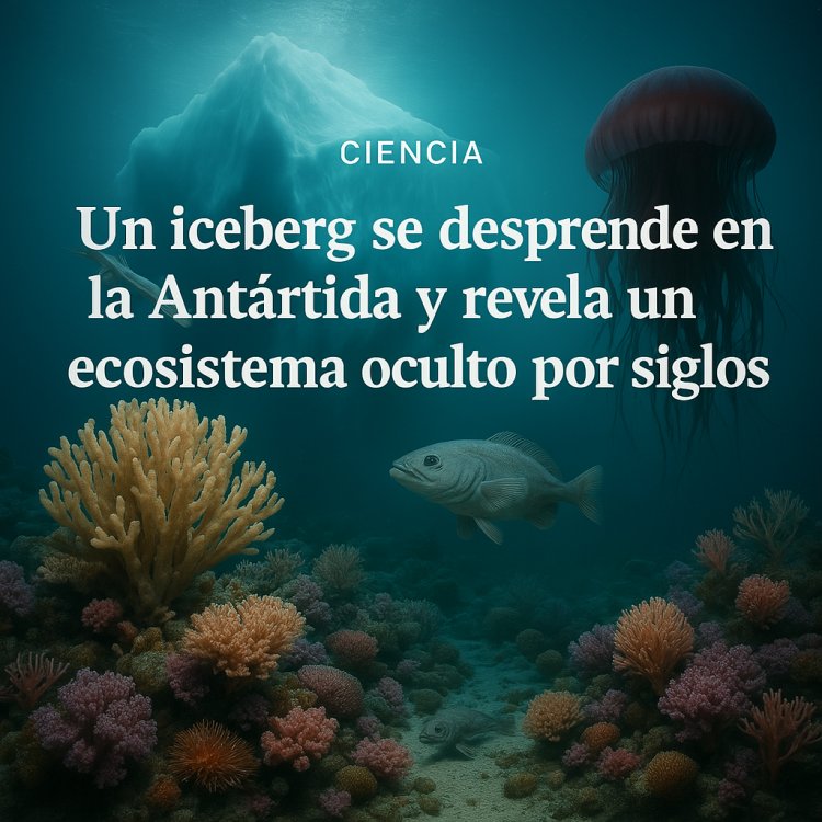 Un iceberg se desprende en la Antártida y revela un ecosistema oculto por siglos
