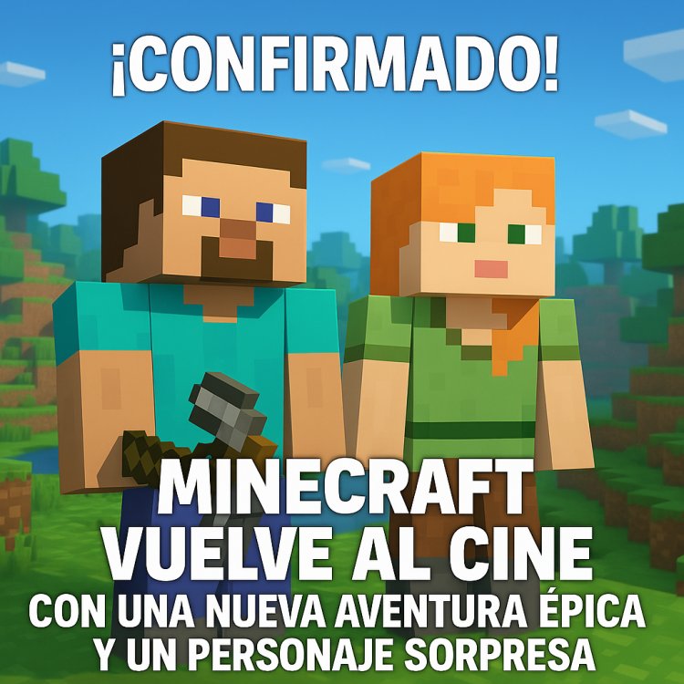 ¡Confirmado! Minecraft vuelve al cine con una nueva aventura épica y un personaje sorpresa